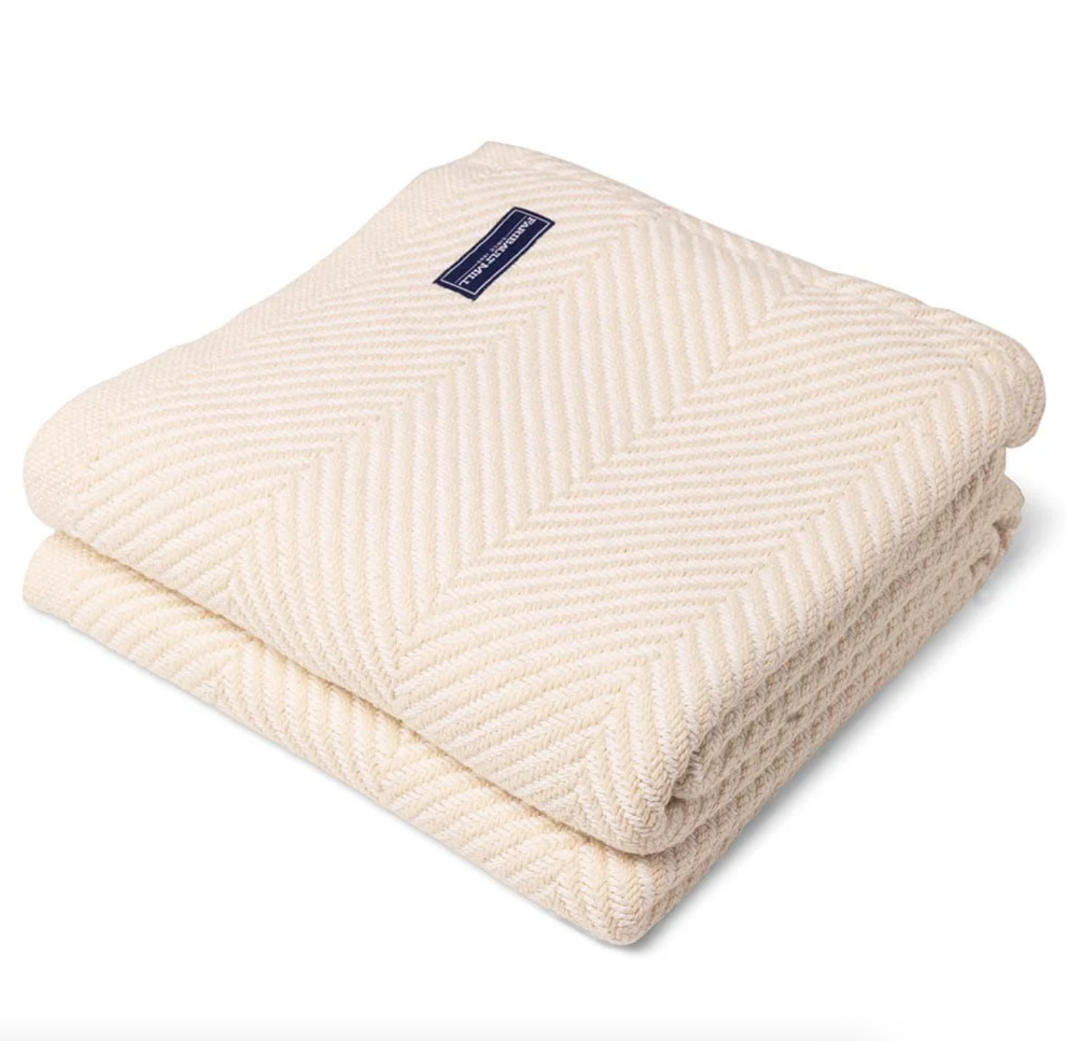 Monhegan Cotton Throw Without Fringe Blanket