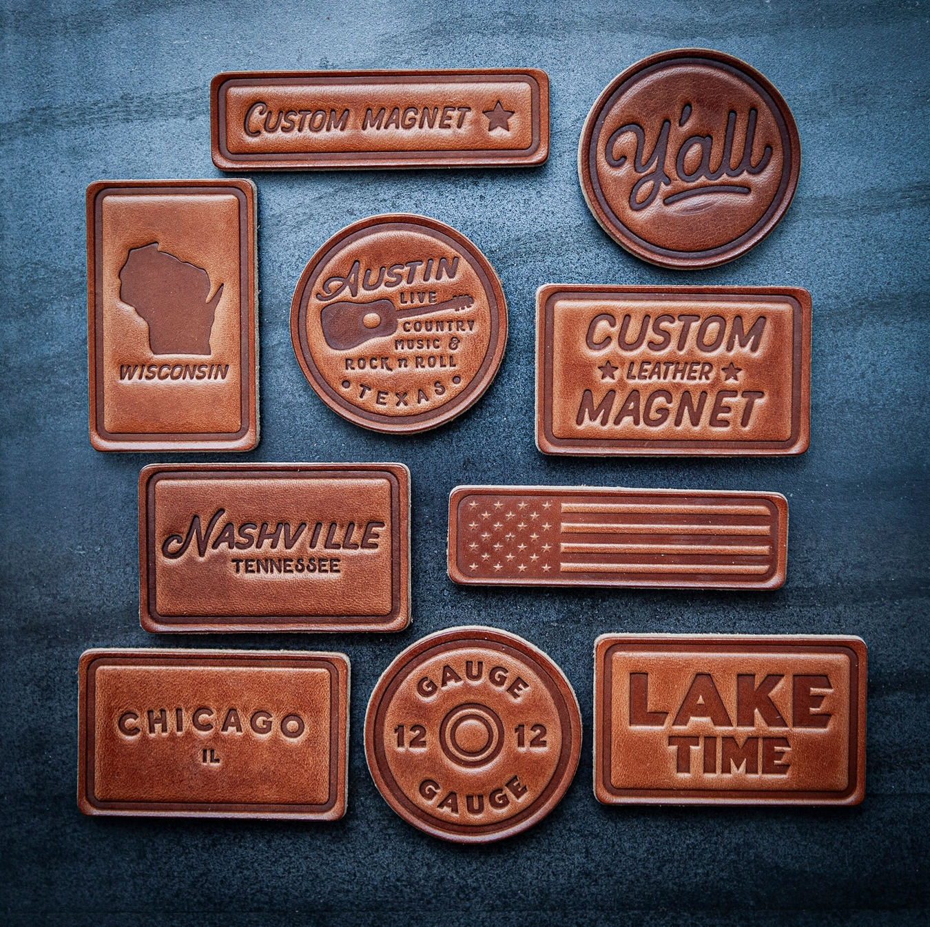 Leather Magnets