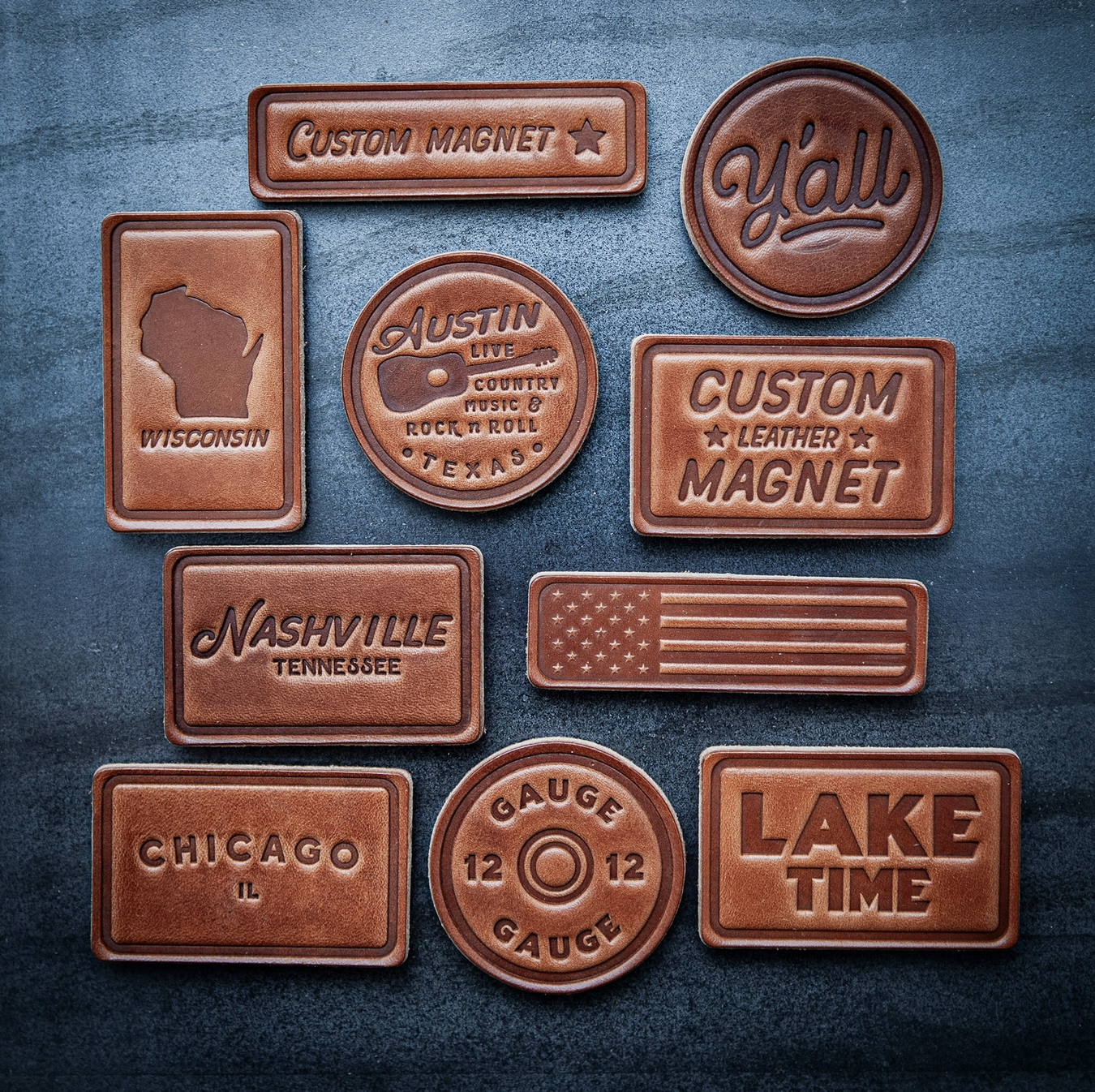 Leather Magnets