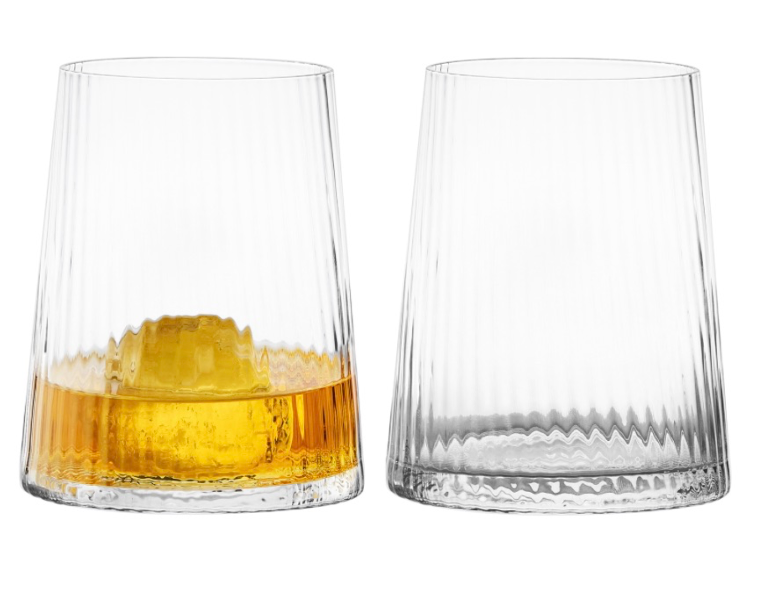 Set of 2 Empire Clear Glasses - Thumbnail 2