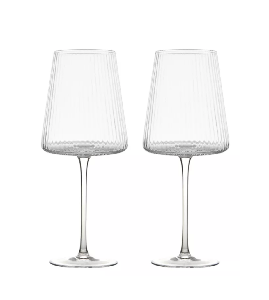 Set of 2 Empire Clear Glasses