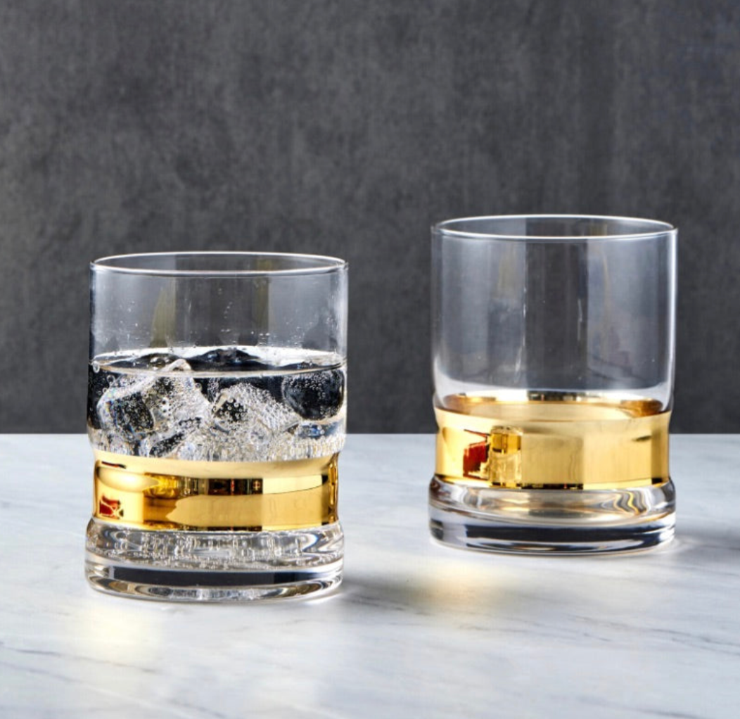 Gold SoHo Glasses - Set of 2