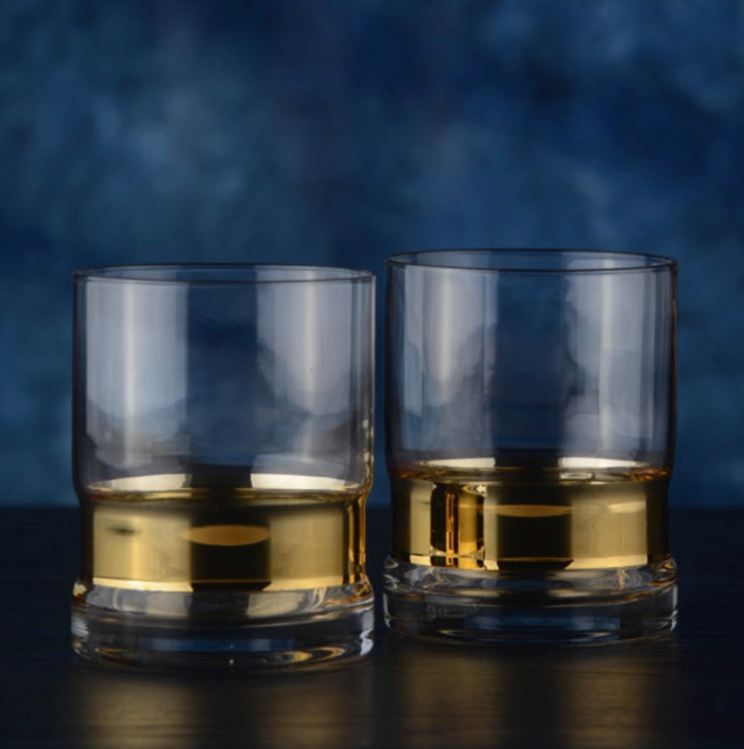 Gold SoHo Glasses - Set of 2