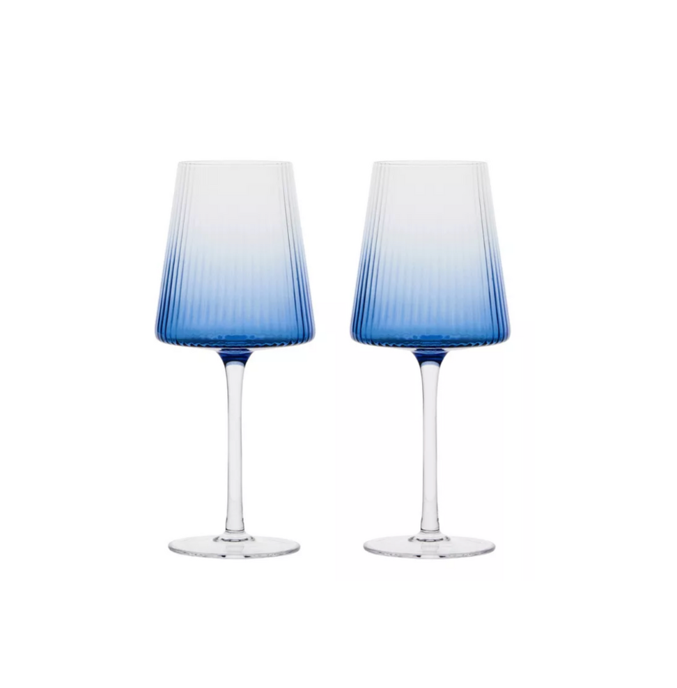 Empire Blue Glasses - Set of 2