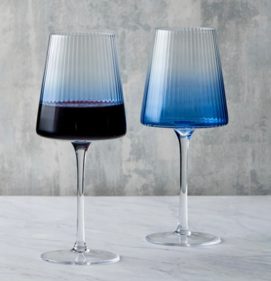 Empire Blue Glasses - Set of 2