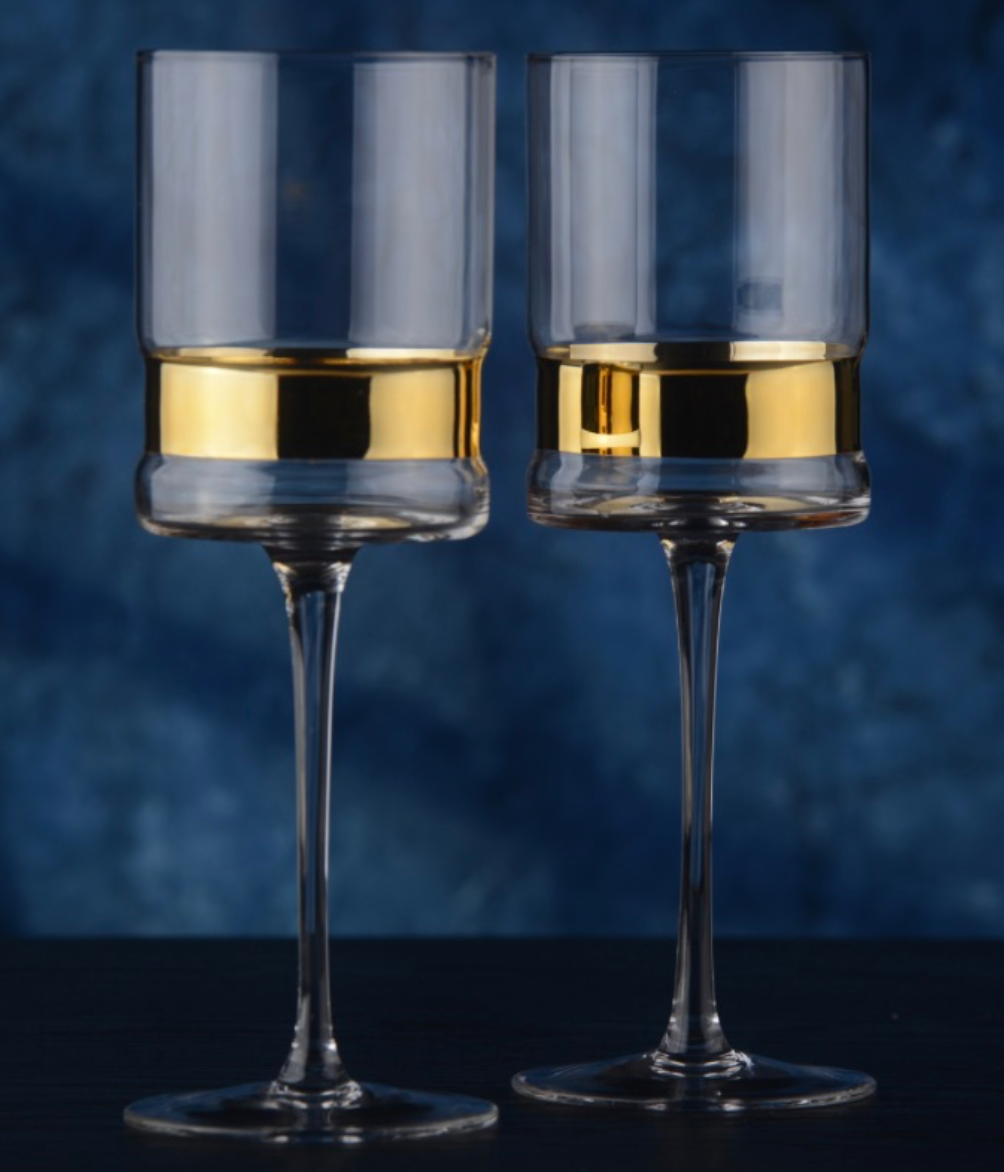 Gold SoHo Glasses - Set of 2