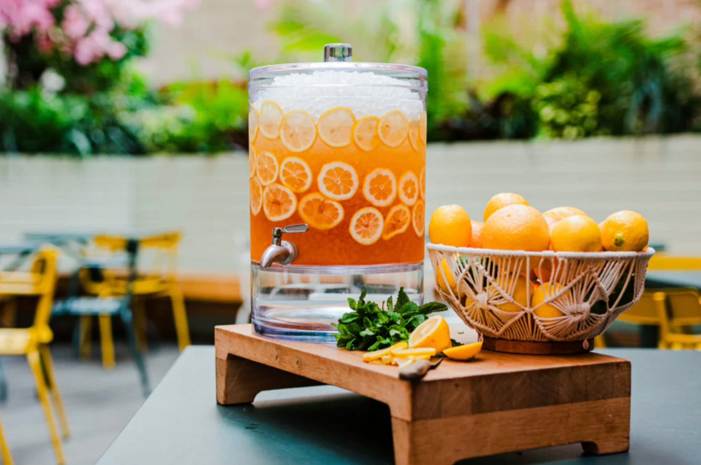 Aloha Beverage Dispenser w/ Bamboo Stand - Thumbnail 2