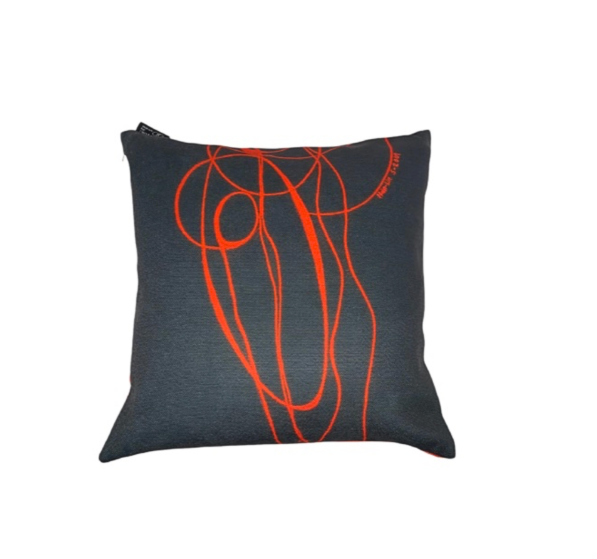 Circle & Gold Artistic Pillow - Thumbnail 4