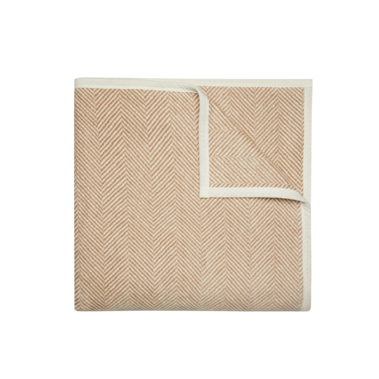 Harborview Herringbone Tan Blanket - Thumbnail 4