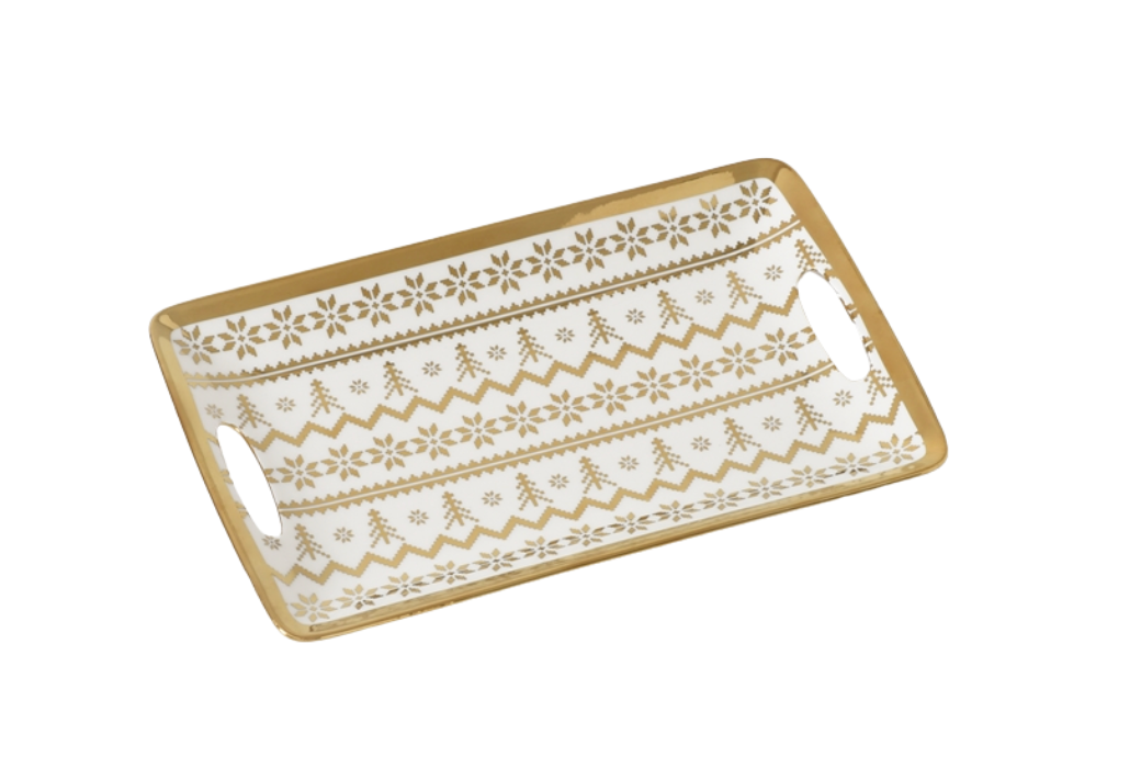 Holiday Tray & Tea Cakes Set