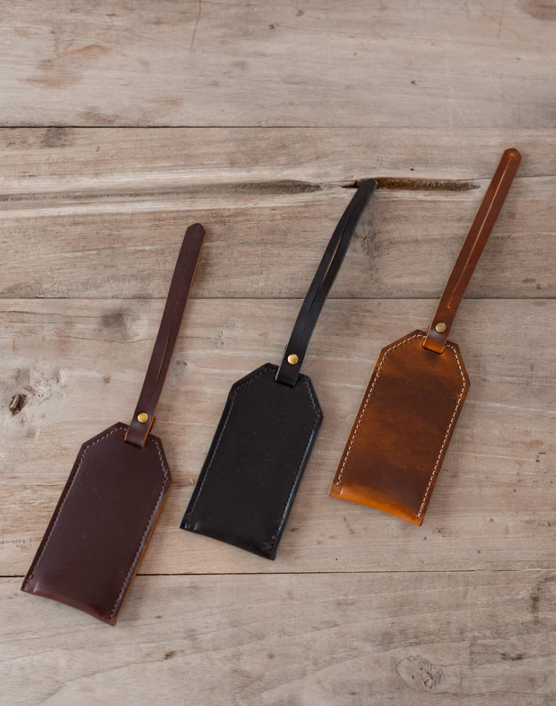 Leather Business Card Luggage Tag - Thumbnail 3