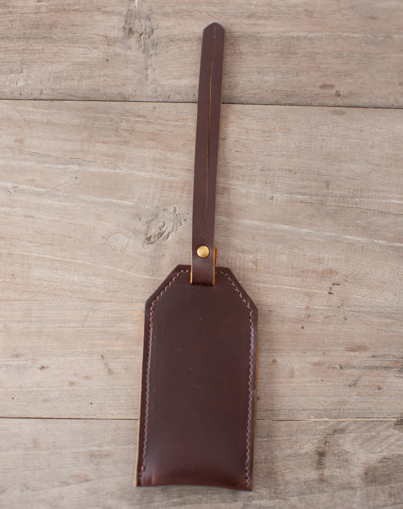 Leather Business Card Luggage Tag