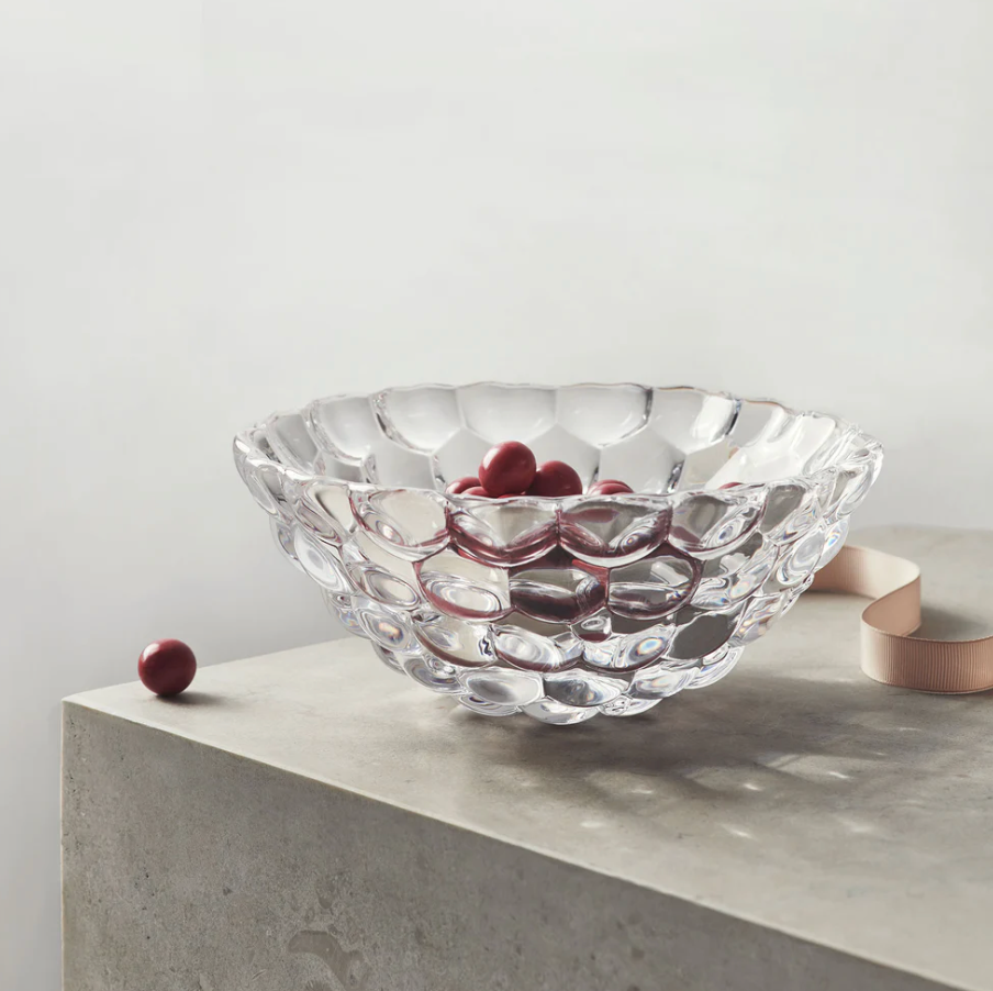 Raspberry Crystal Glass Bowl - Thumbnail 5