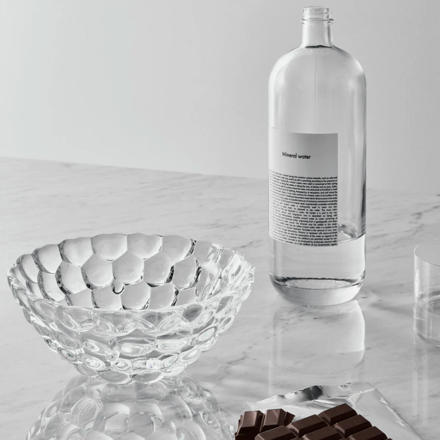 Raspberry Crystal Glass Bowl - Thumbnail 4