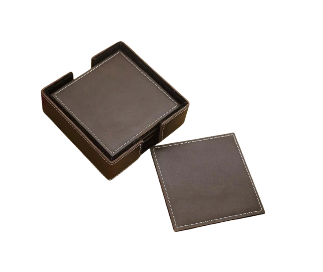 Square Leather Coasters - Thumbnail 3