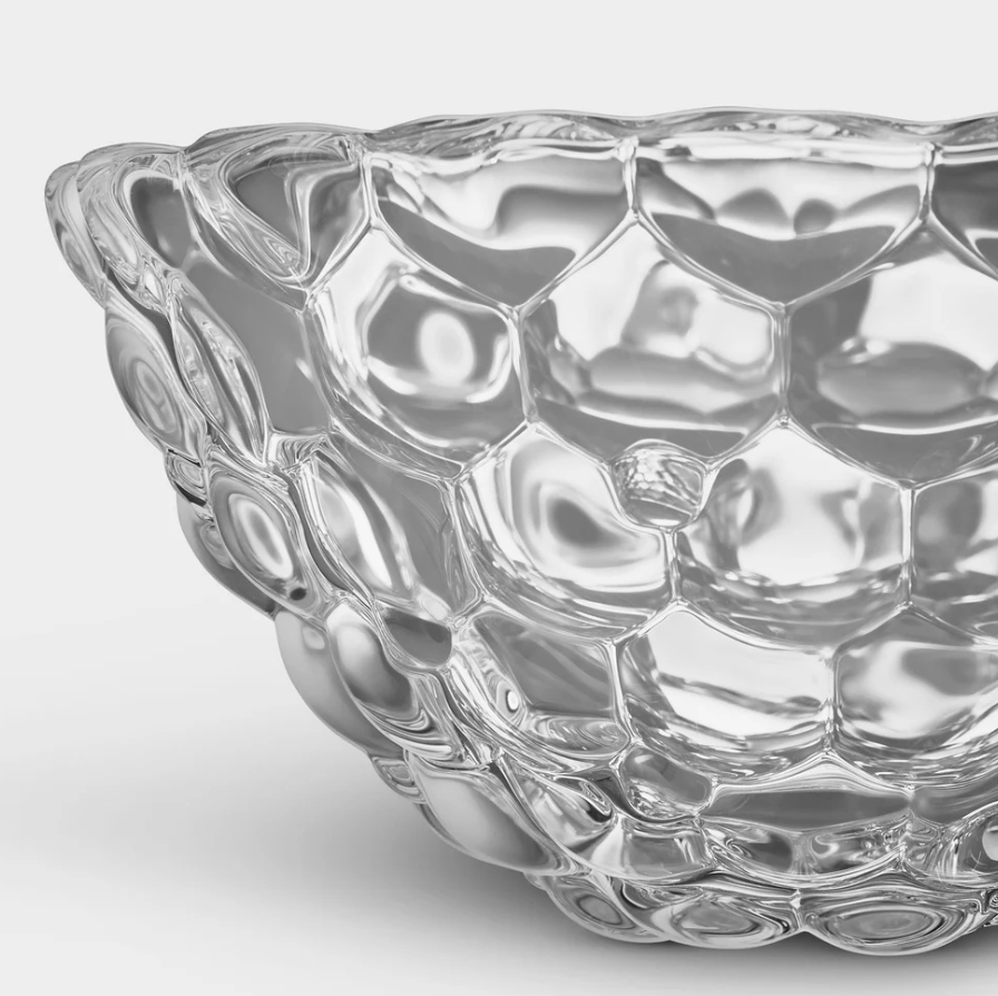 Raspberry Crystal Glass Bowl - Thumbnail 2