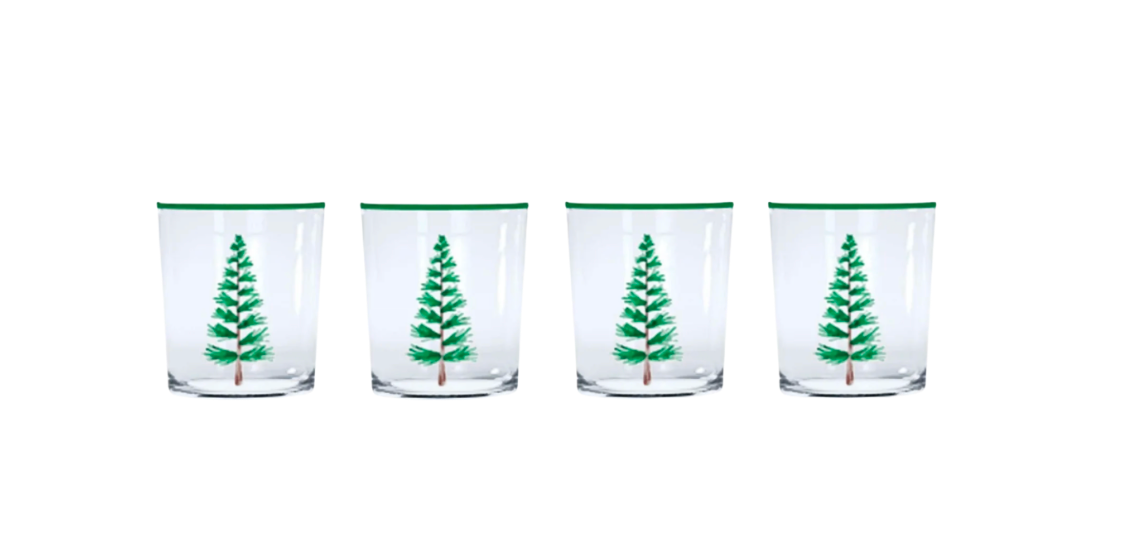 Holiday Trees Cocktail Entertaining Set
