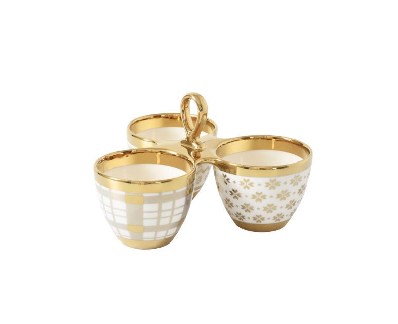Holiday Snack Trio Server Set