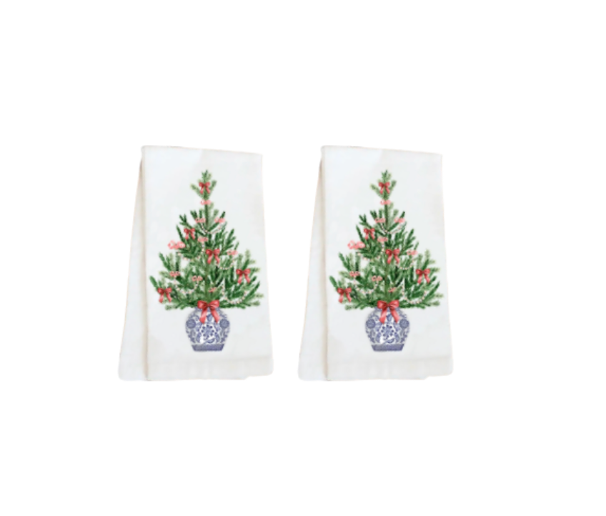 Evergreen Kitchen Candle & Tea Towel Set