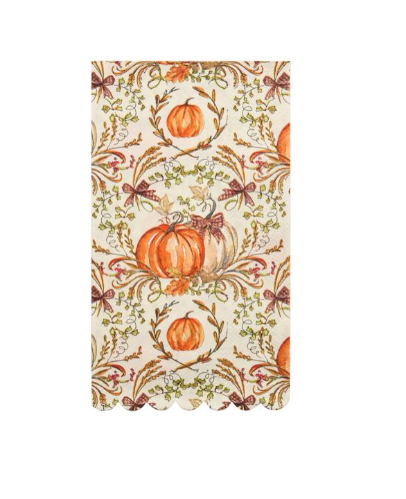 Thanksgiving Guest Towels with Ceramic Napkin Tray