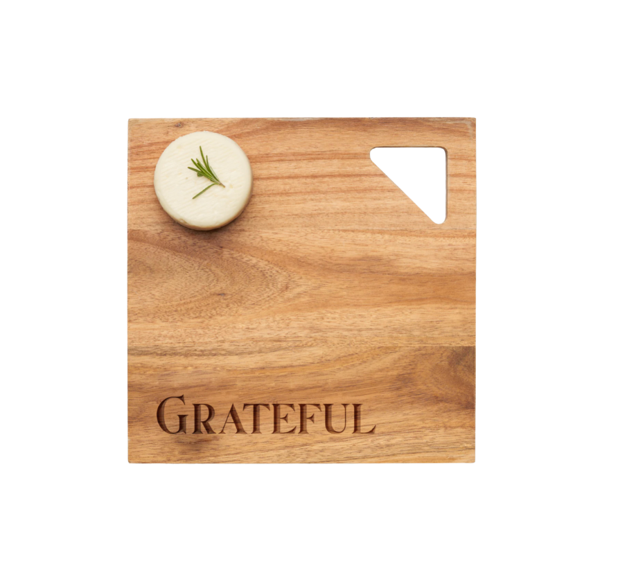 Thanksgiving Acacia Modern Geo Square Board - Thumbnail 3