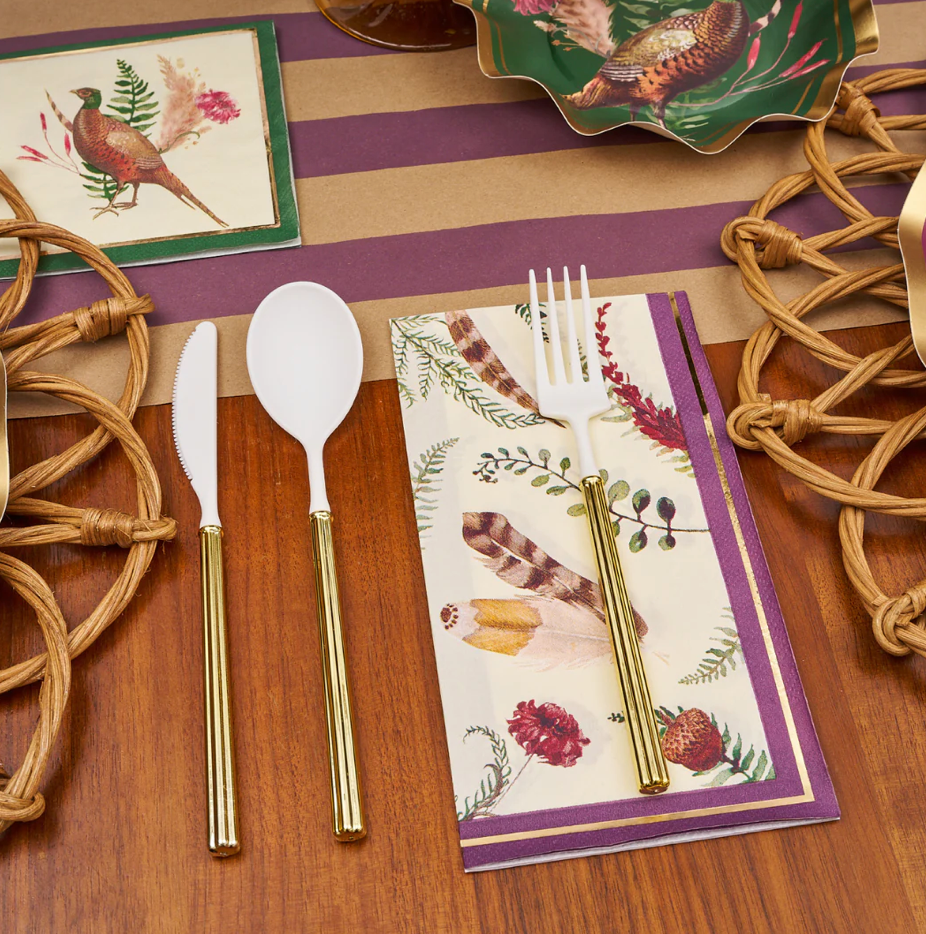 Thanksgiving Guest Towels with Ceramic Napkin Tray