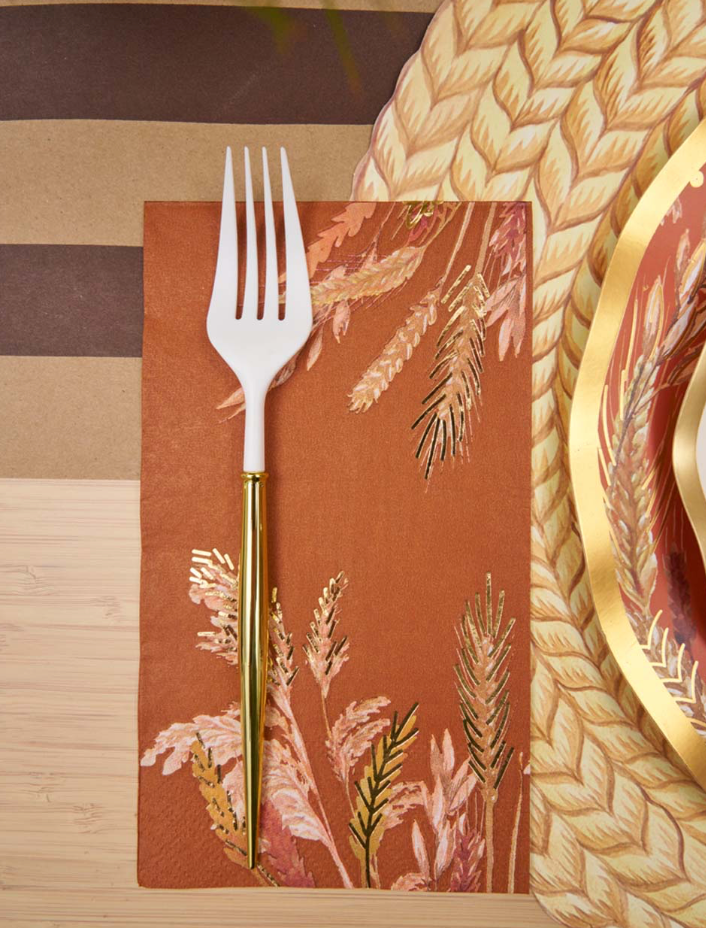 Thanksgiving Guest Towels with Ceramic Napkin Tray