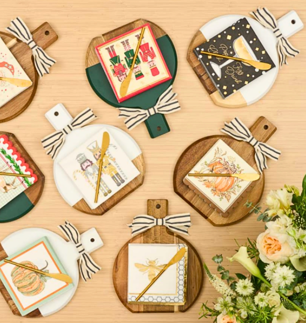 The Bright & Thankful Round Board Serving Set
