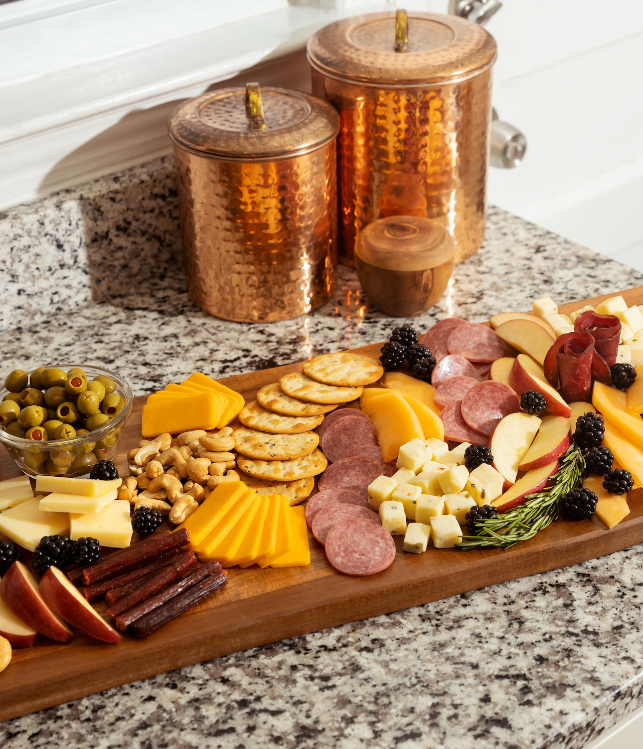 14 x 8" Acacia Modern Rectangle Board | Grateful