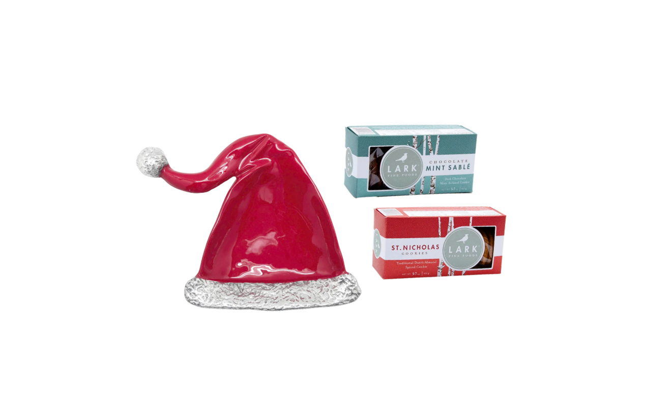 Santa Hat Holiday Treat Serving Set