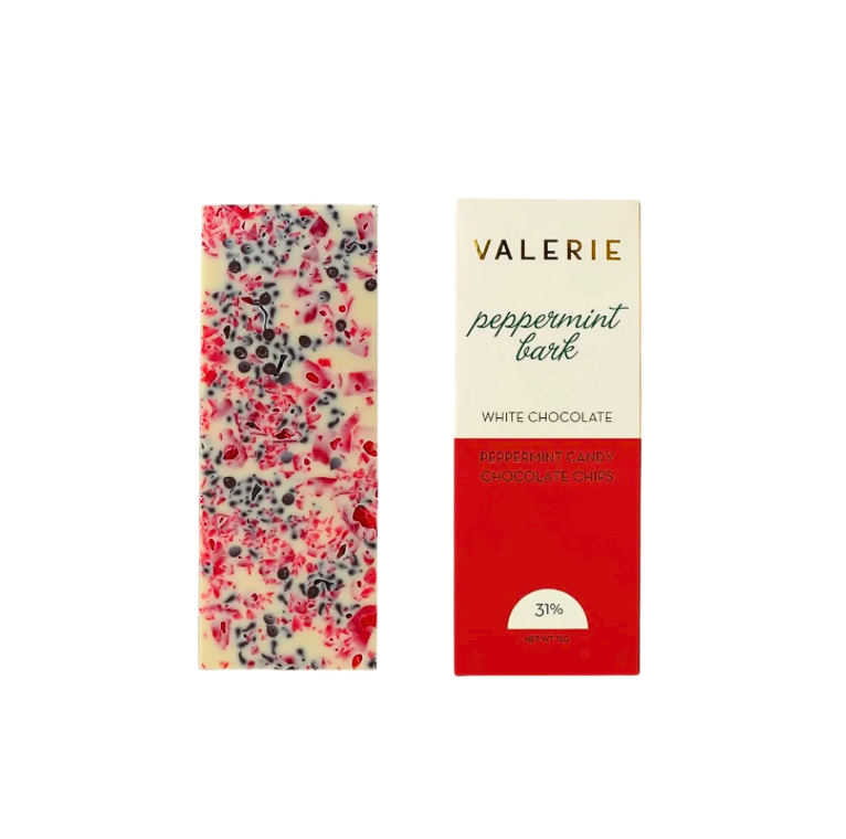 Handmade Peppermint Bark Chocolate Bar
