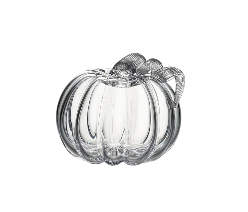 Simon Pearce Glass Pumpkin With A Twist