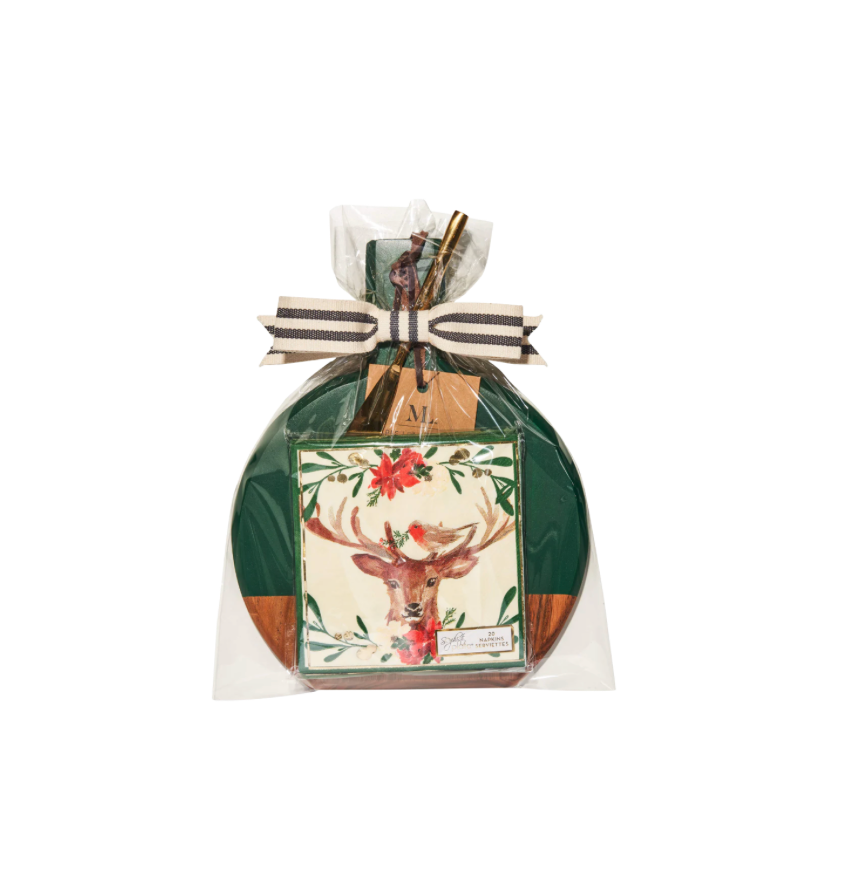 Christmas Forest Acacia Entertaining Set