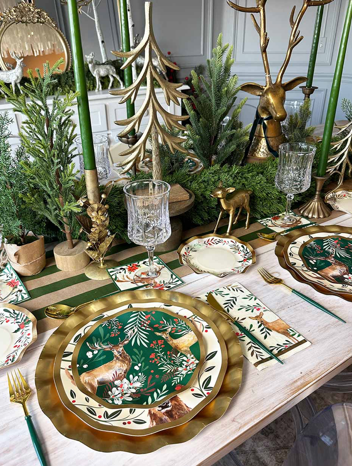Christmas Forest Acacia Entertaining Set