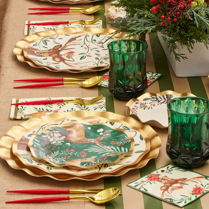 Christmas Forest Acacia Entertaining Set