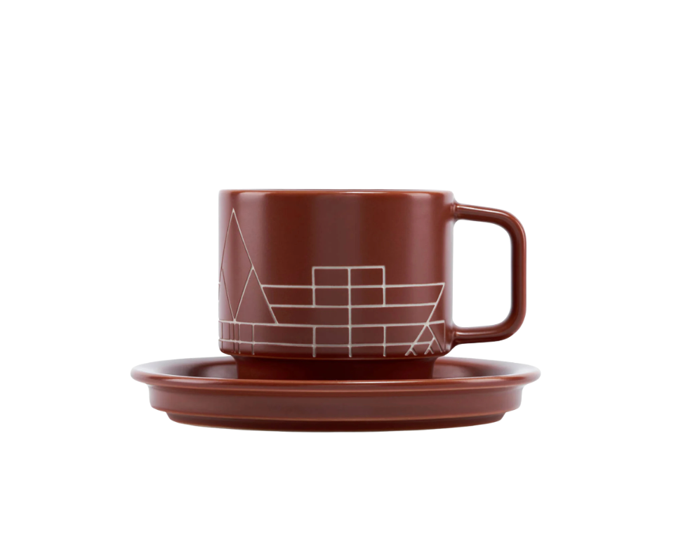 Tea Forte Frank Lloyd Wright Terra Teacup And Saucer - Thumbnail 2