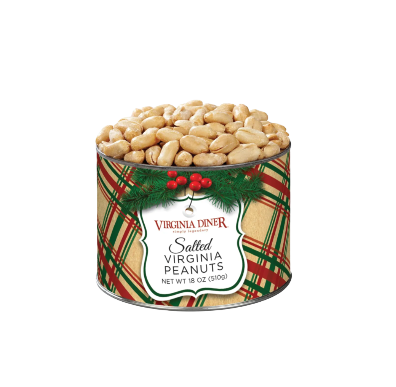 Holiday Plaid Salted Virginia Peanuts