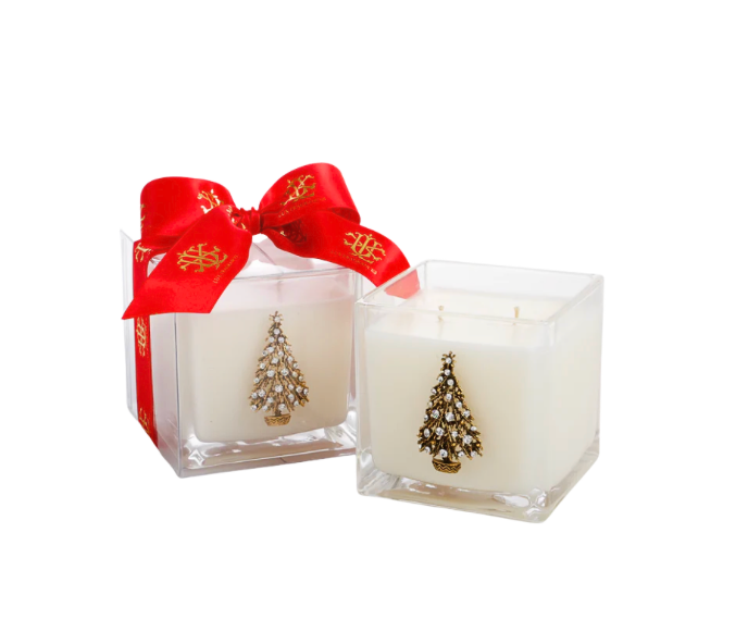 Holiday Tree Glass Candle