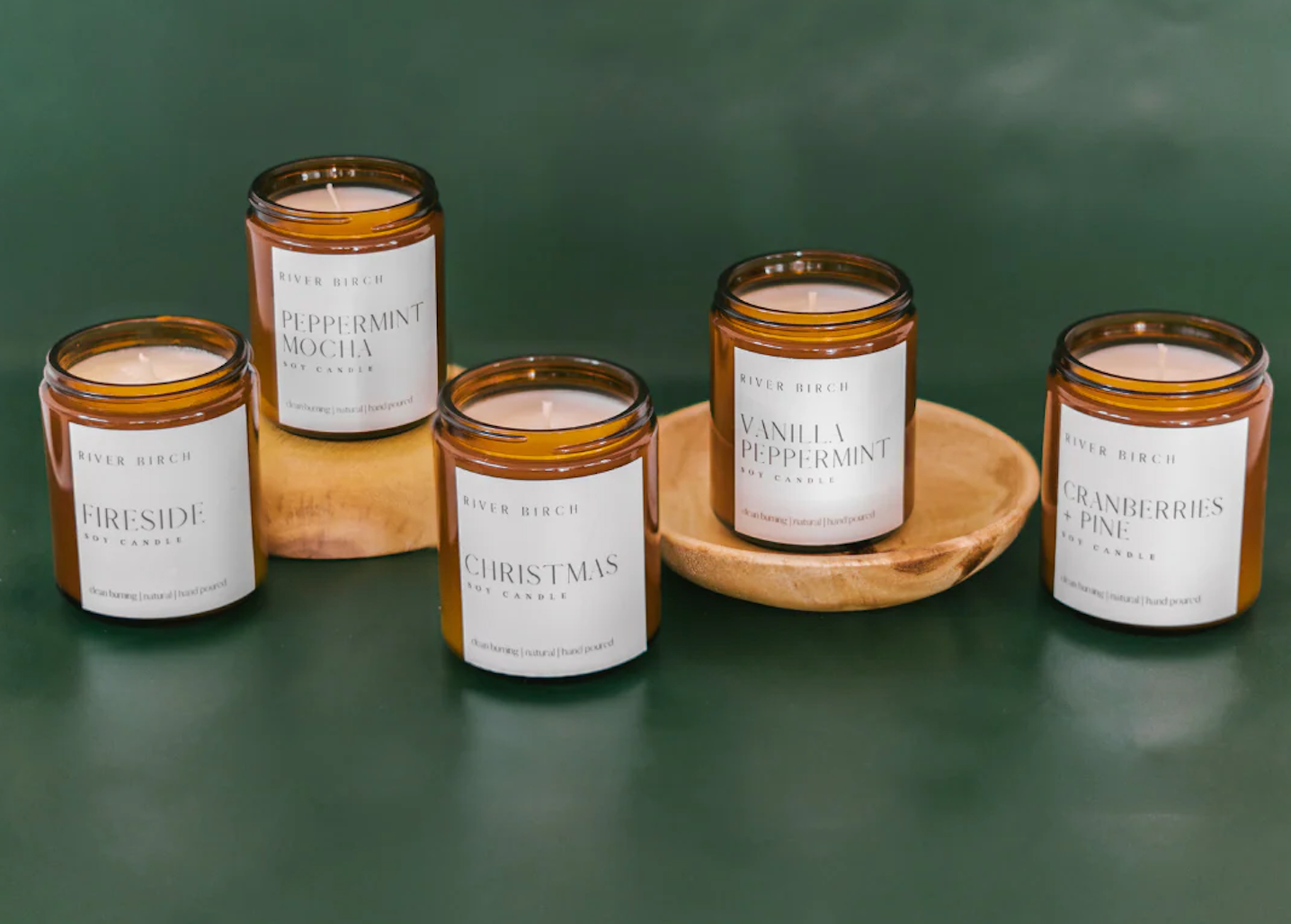 Holiday Organic Soy Candle - Multiple Scents