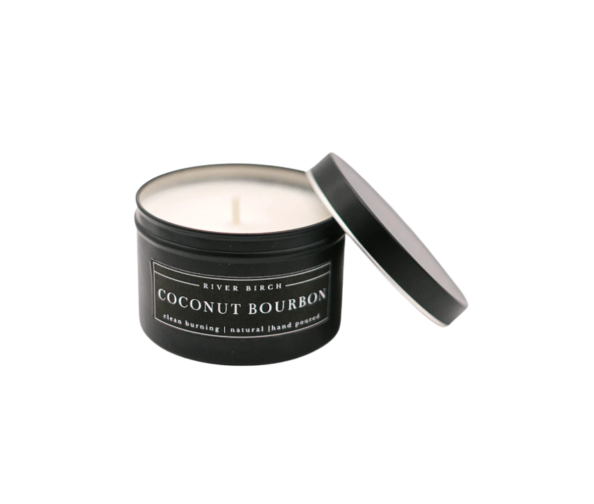 8 oz Holiday Soy Candle in Black Tin