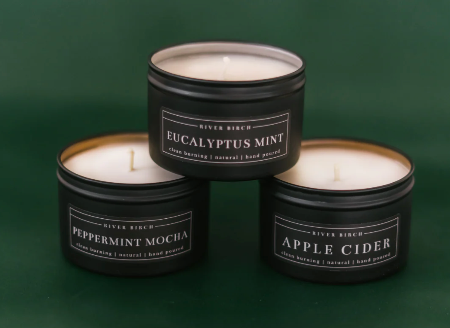 8 oz Holiday Soy Candle in Black Tin