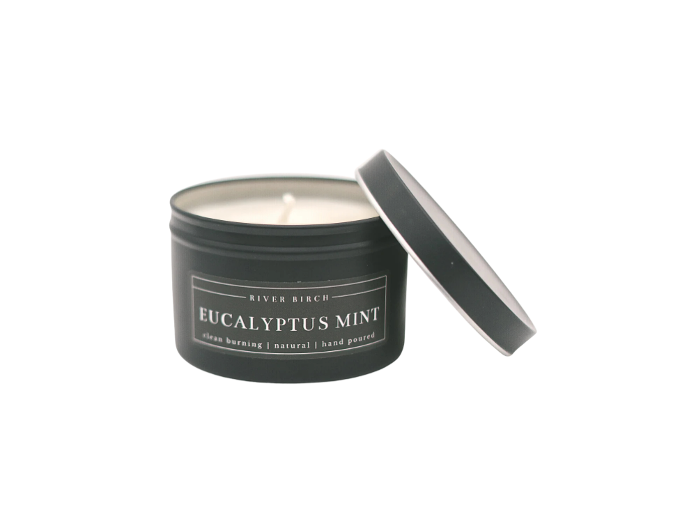 8 oz Holiday Soy Candle in Black Tin