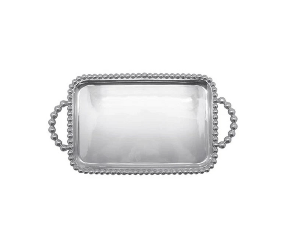 Pearled Engravable Service Tray