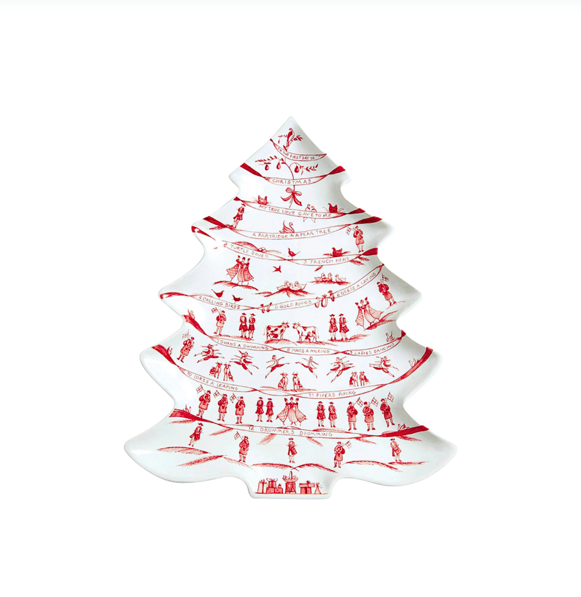 Juliska Winter Frolic Tree Platter
