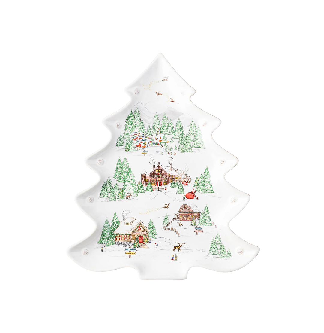 North Pole Tree Platter