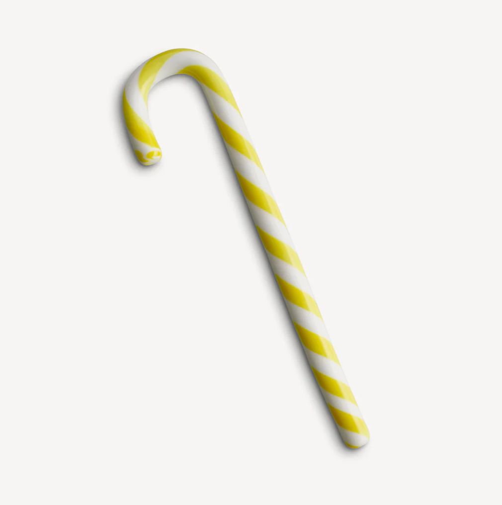 Glass Polka-Stripe Candy Canes