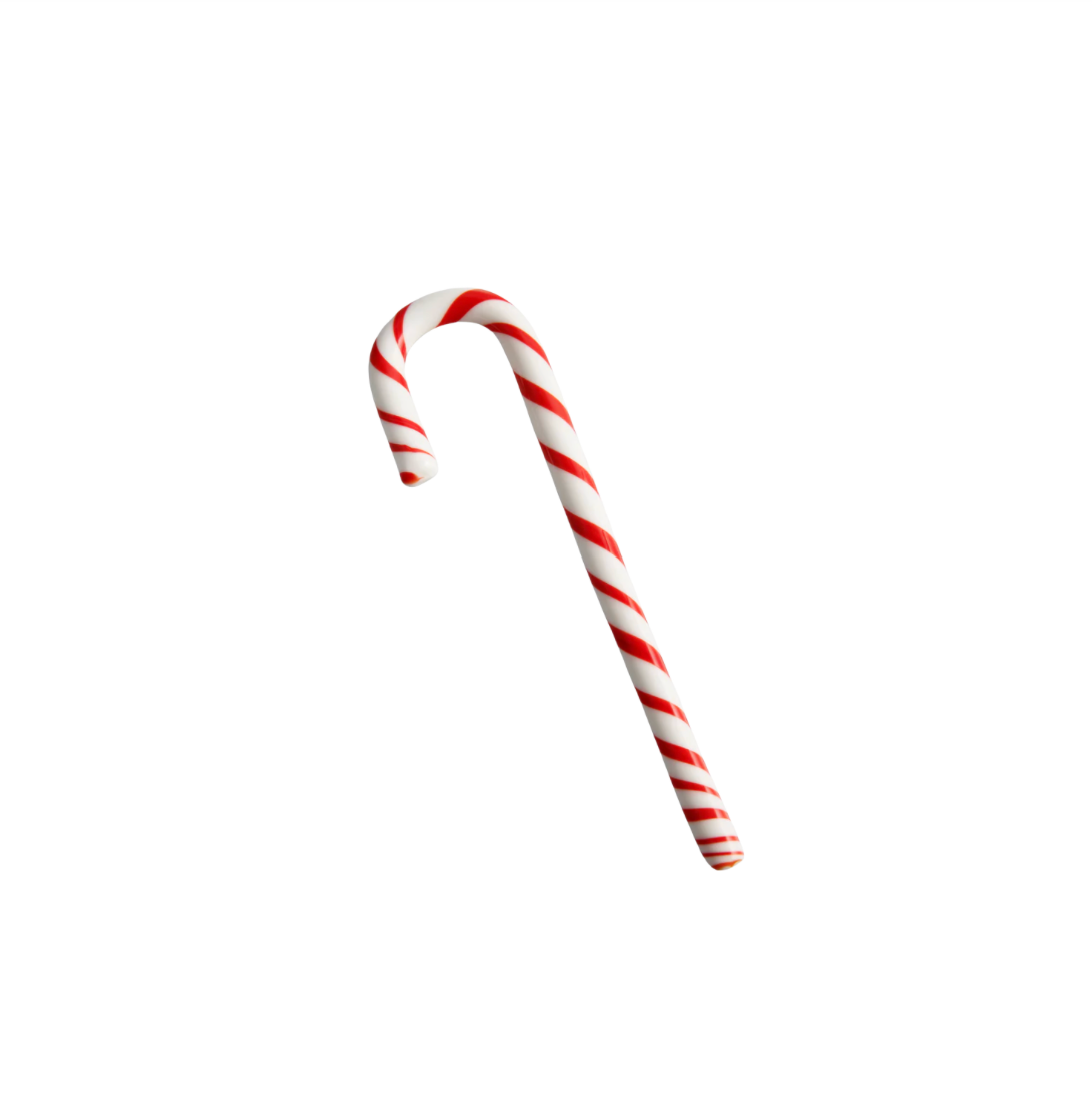 Glass Polka-Stripe Candy Canes