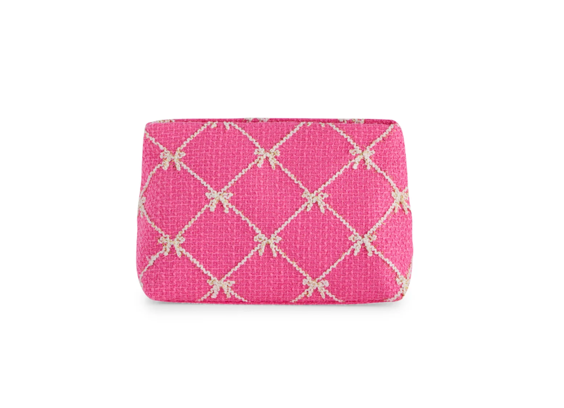 Tinsel Bow Zip Pouch