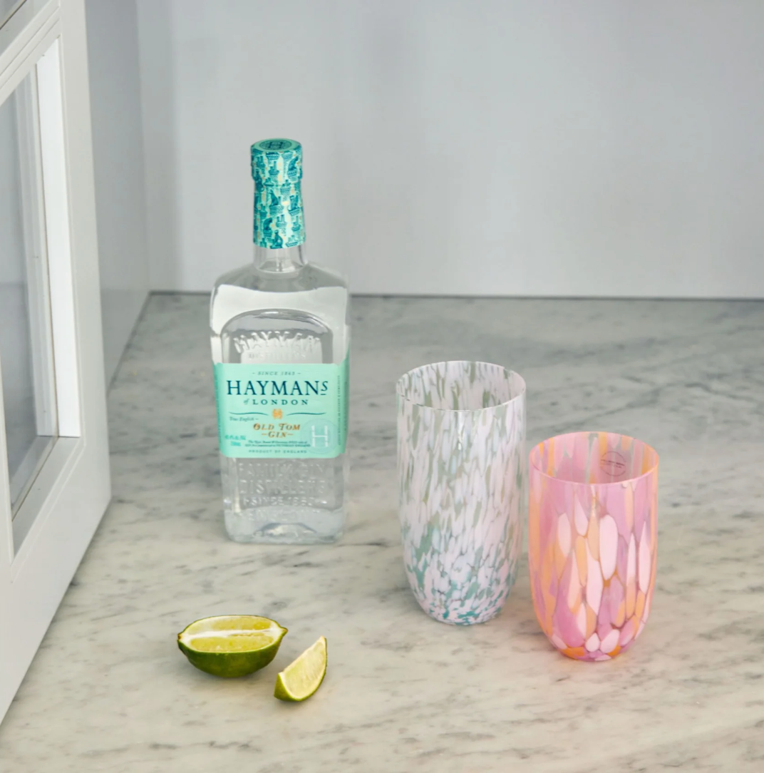 Sip Sip Apricot Splash Stemless Glass