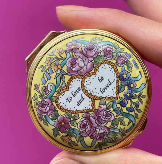 "To Love And Be Loved" Enamel Box